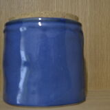 Pot à sel bleu en grès