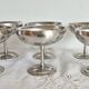 Coupes à glace ou sorbet, lot de 6  ,en inox 18/10 , années 70