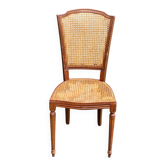 Chaise cannée Louis XVI chêne massif XXème