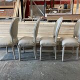 Beige medallion chairs