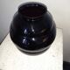 Amethyst blown glass vase art deco