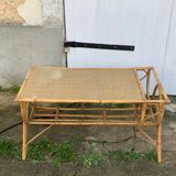 Rectangular coffee table door reviews in vintage rattan and wicker