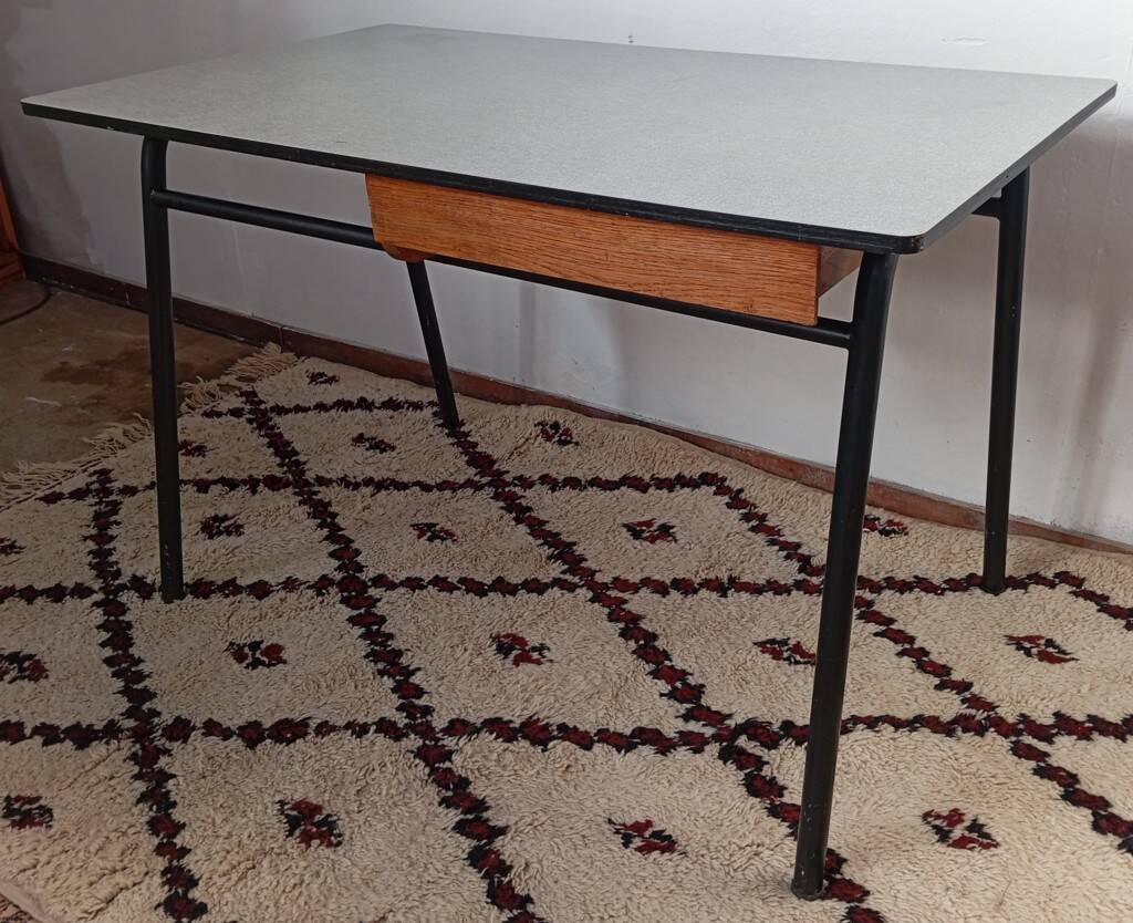 Modernist desk from the 1950s by J. Hitier