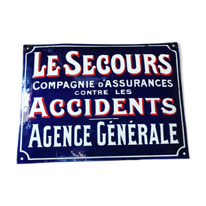 Plaque émaillée le