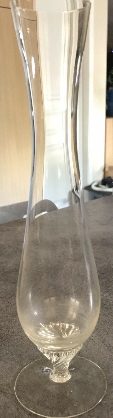 Vintage glass soliflore vase
