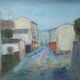 Painting by Nagao Usui "village street"