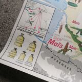 Carte scolaire vintage mdi FRANCE La Seine