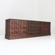 Vintage Brutalist Sideboard solid wood , Spain 1970s