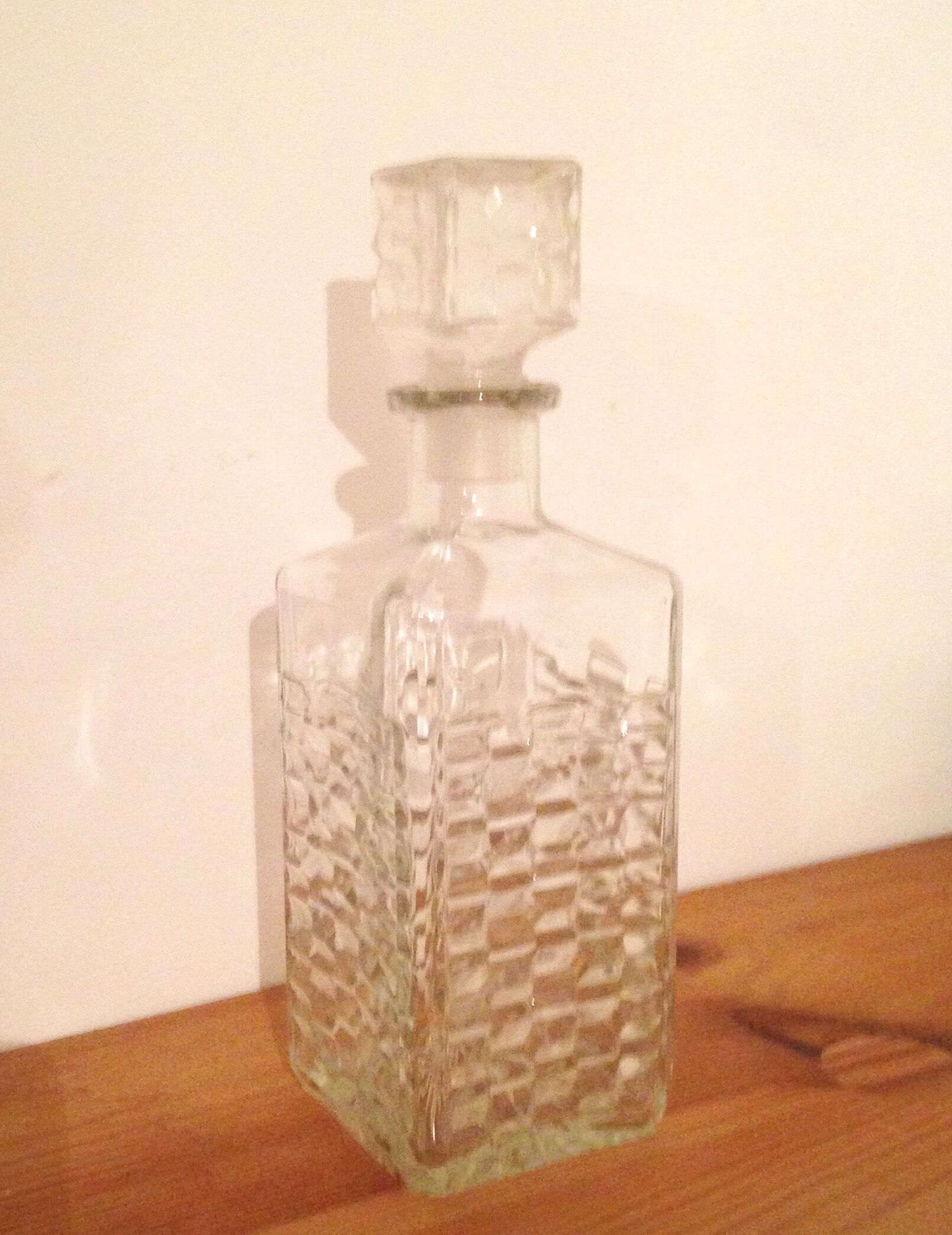 Carafe à whisky vintage en verre