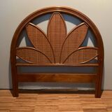 Single rattan headboard