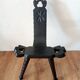 Brutalist tripod chair arts and crafts