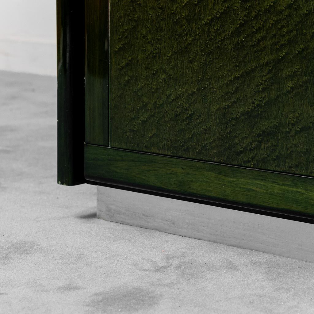 Vintage modern vintage 70s green wooden sideboard