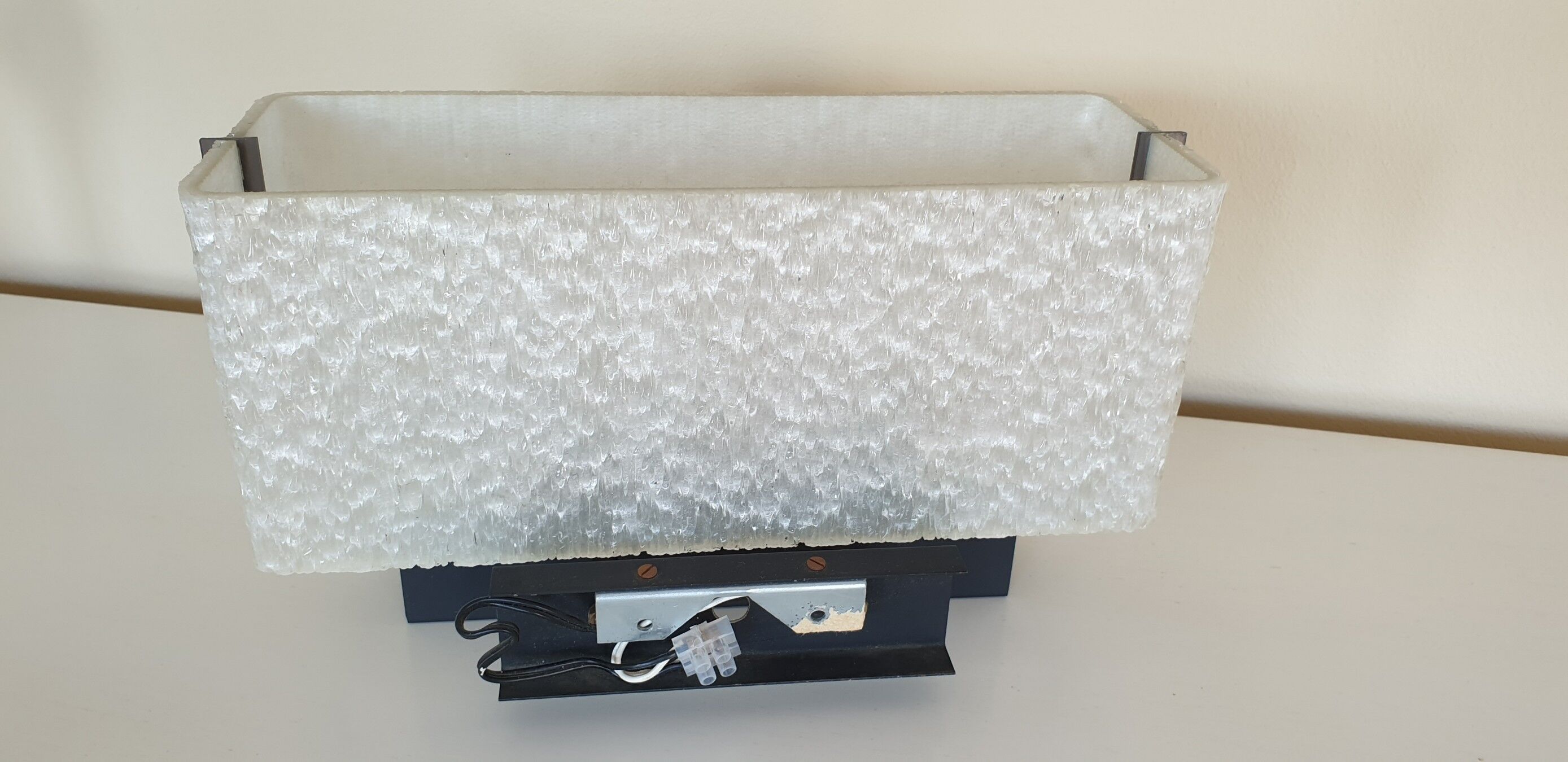 Wall lamp Arlus brass prespex 1950/1960 vintage