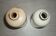 2 bottles of glazed stoneware in natural colours