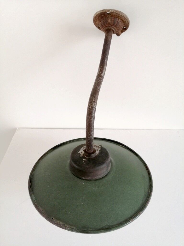 Swan neck sconce in enamelled sheet metal 50