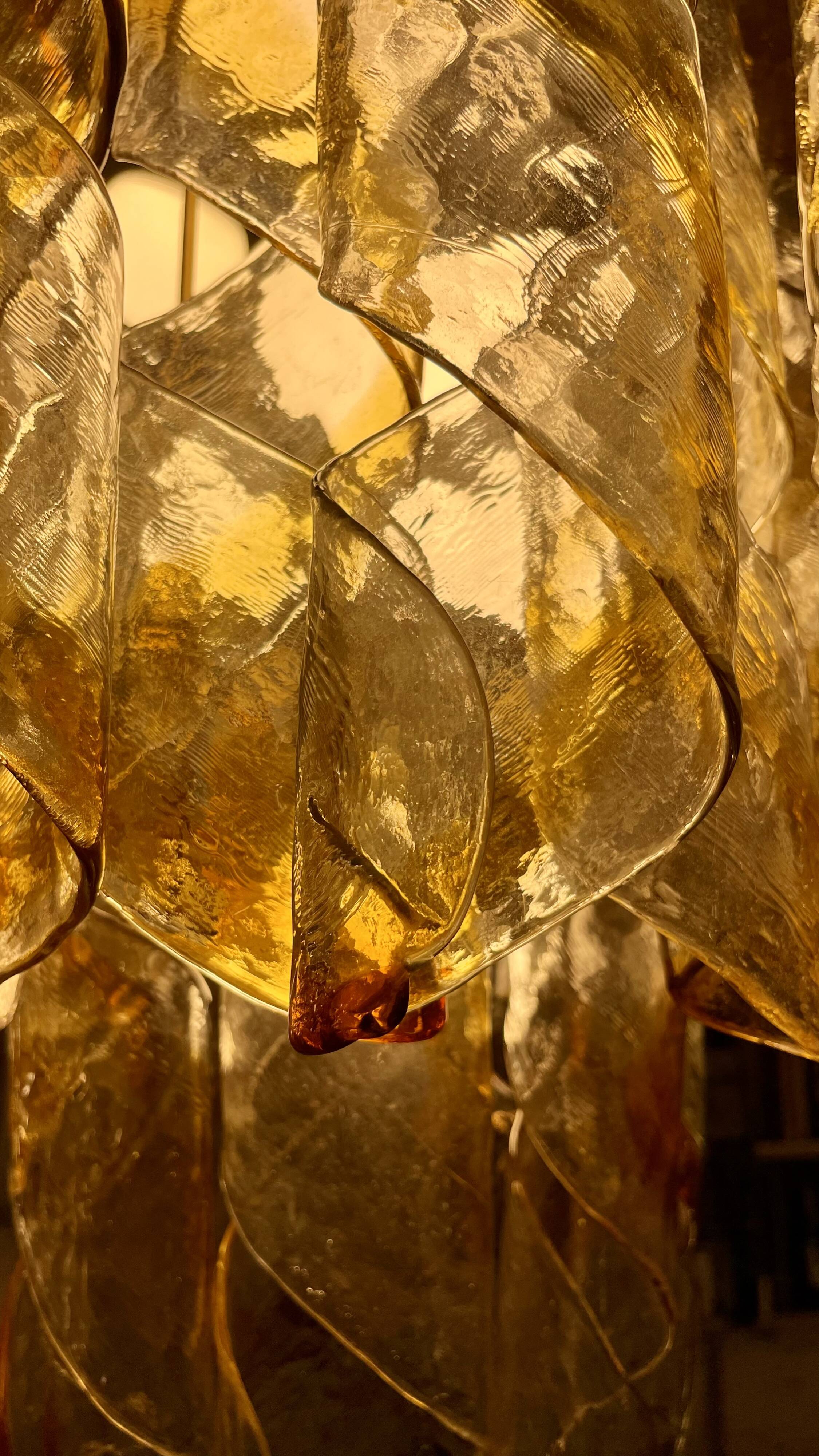 Torciglioni, Hanging Light by Mazzega, 1970s