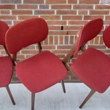 Lot of 4 middle century chairs