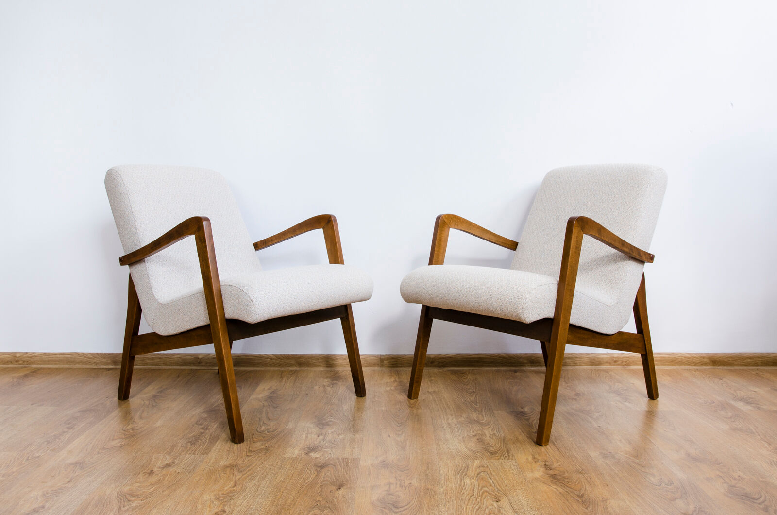 Pair of mid century armchairs