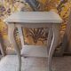 Console in gray painted wood with a lower tray 1920