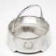 Neoclassical basket sugar bowl, silver-plated brass, Fraget, Poland, early 20th century