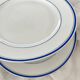 2 antique porcelain dessert plates in the Empire style, 19th century