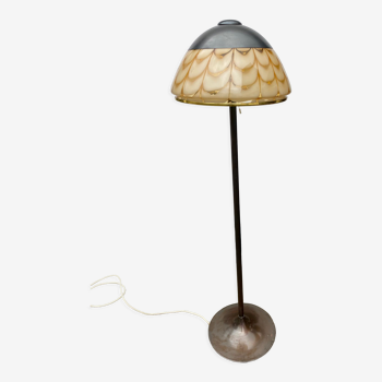 Brass Bohemian Glass Floor Lamp