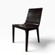 Set of 6 vintage curved wooden chairs