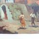 Ancient oil on canvas by S.Ribera. Spanish painting. 81X60 cm. Year 60 70