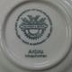 Set of 4 saucers Quality Retired Villeroy & Boch Black/White Anjou Design 4656