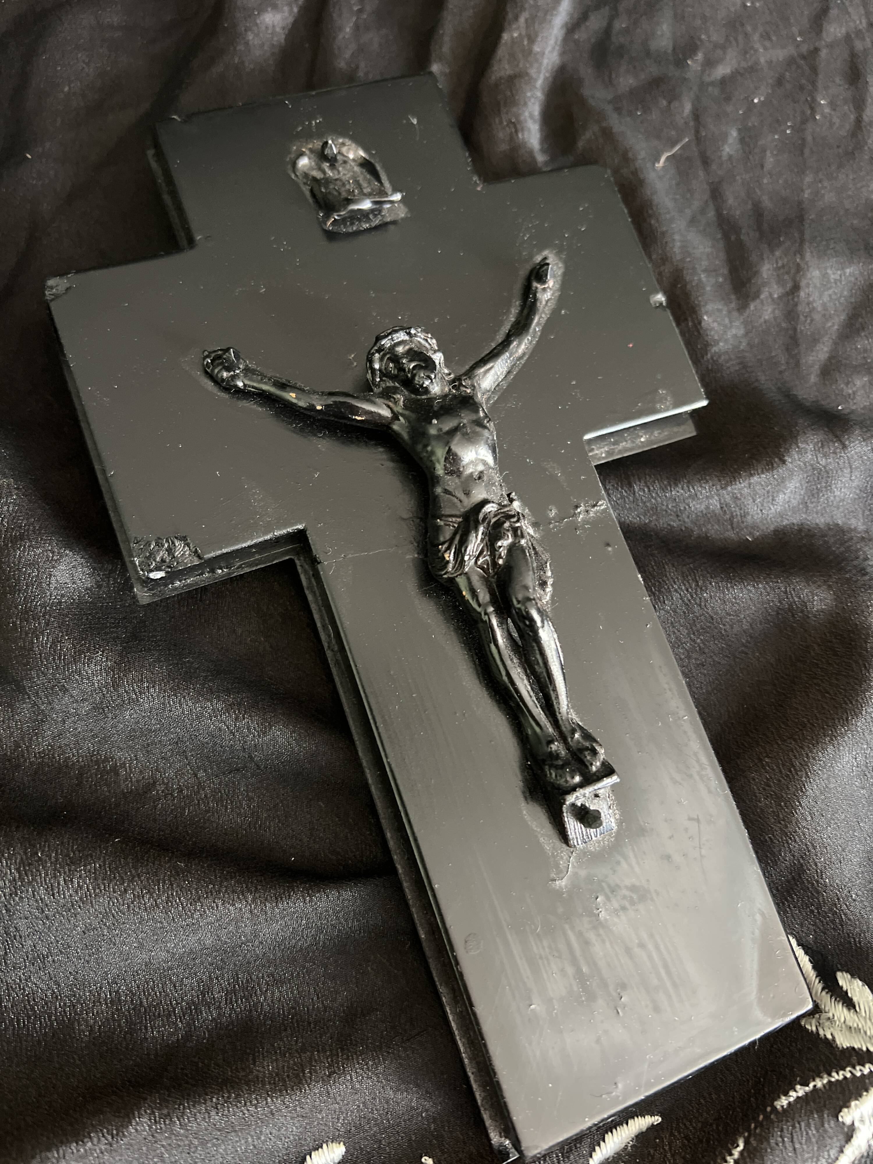 Black marble crucifix