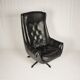 Design Scandinavian Leather Armchair / Lounge Chair by Peem, 1970´s.