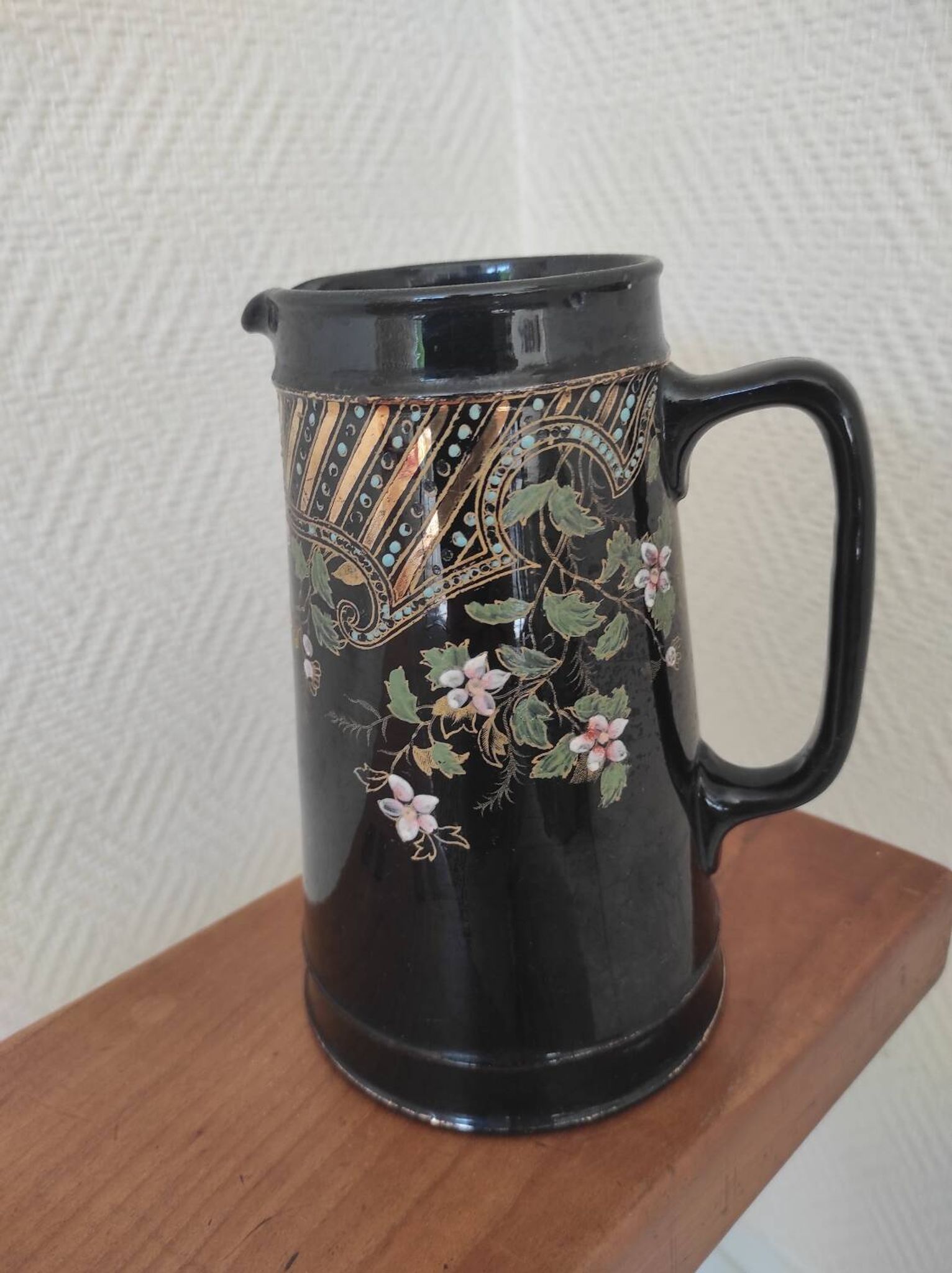 Antique English ceramic pitcher