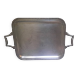 Silver metal tray