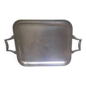 Silver metal tray