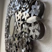 Miroir mexicain vintage en métal