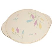 Decorative plate with vintage flowers from the mid-century, Germany, 1970s.