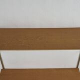 String Shelf Wood and gold metal 1960's
