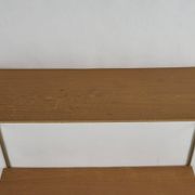 String Shelf Wood and gold metal 1960's