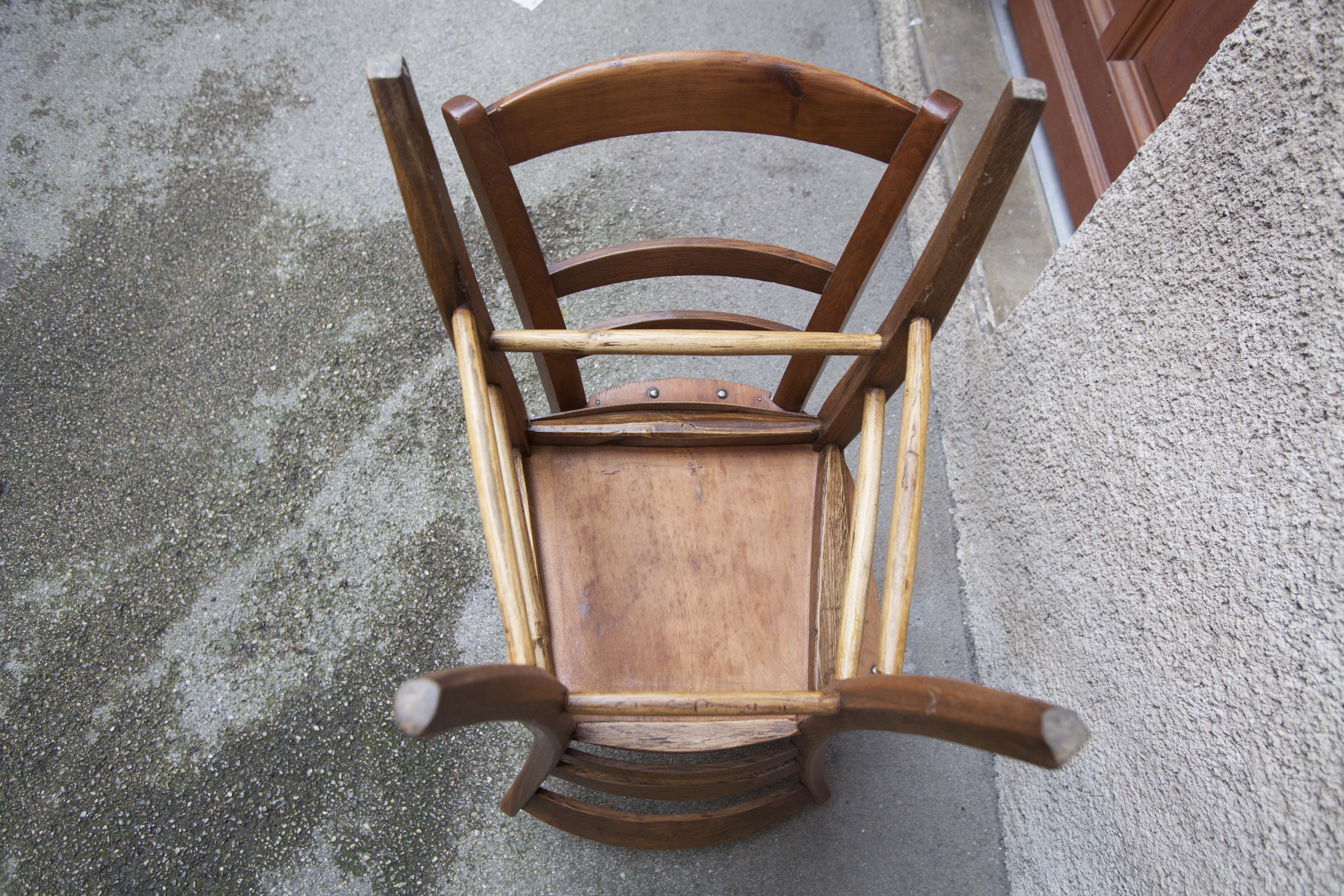Pair of wooden chairs from the 1920s