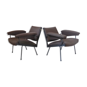 Paire de fauteuils italiens