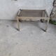 table basse verre et metal