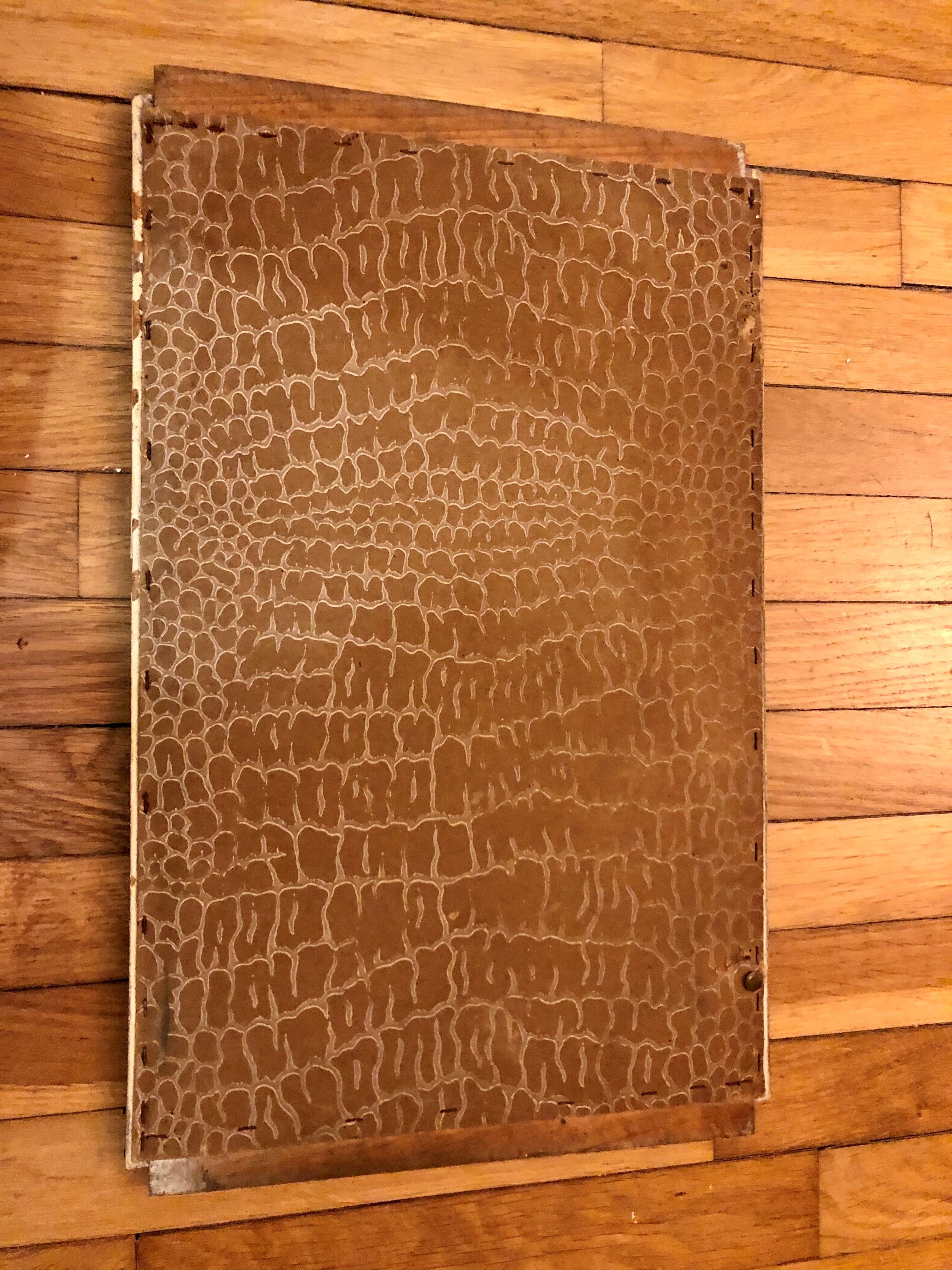 Art Deco mirror in carved wood 28x45cm