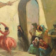 Painting by Gaston Cirmeuse, 1930/40