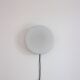 Wall or ceiling light in matt white opaline, 60s/70s