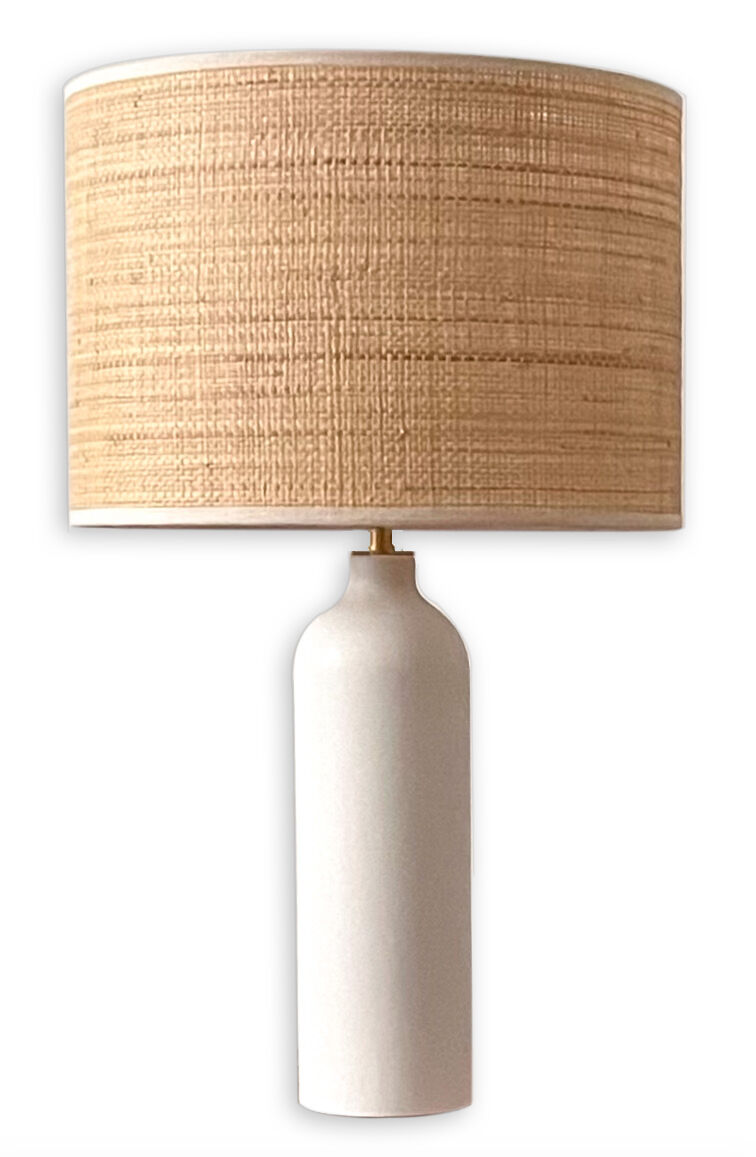 Lampe céramique et rabane
