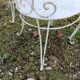 Paire de fauteuils de jardin anciens fer plein métal