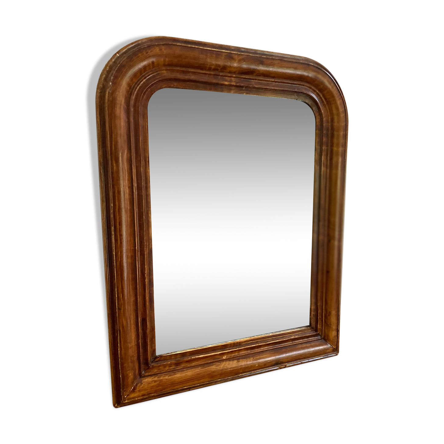 Antique Louis Philippe mirror with wooden plate