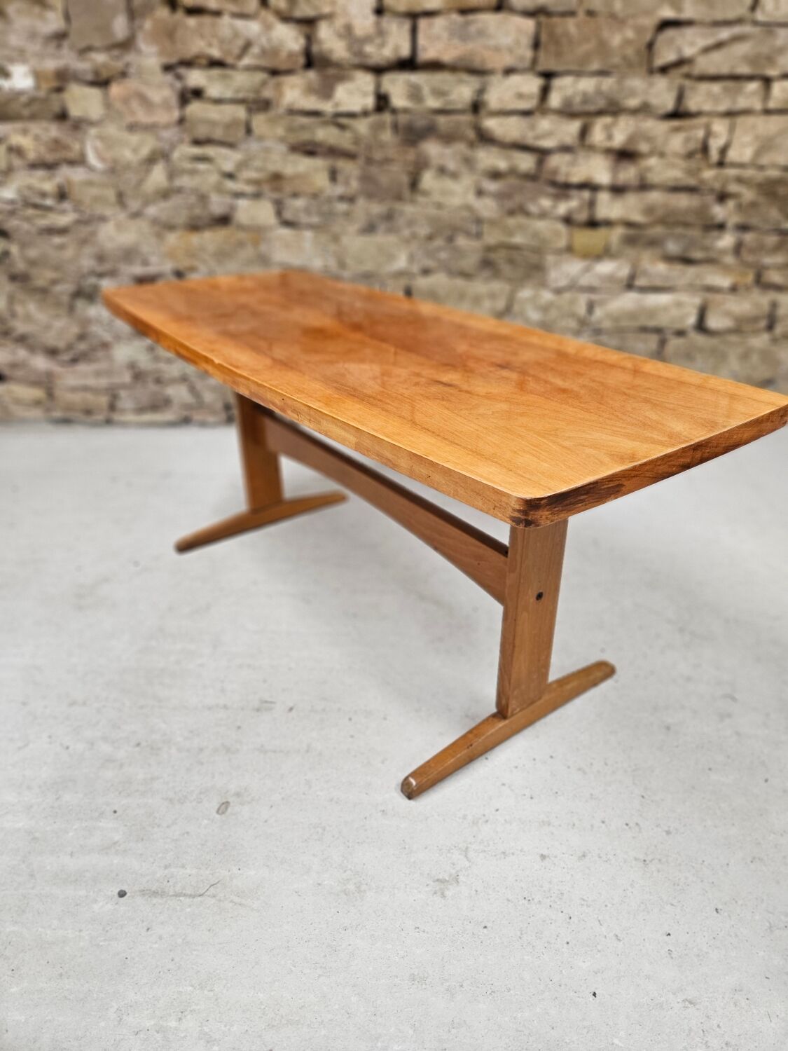 Vintage wooden coffee table 1970"