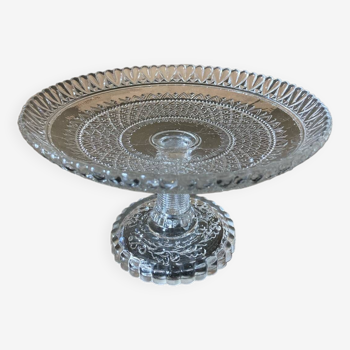 Footed molded glass compote bowl