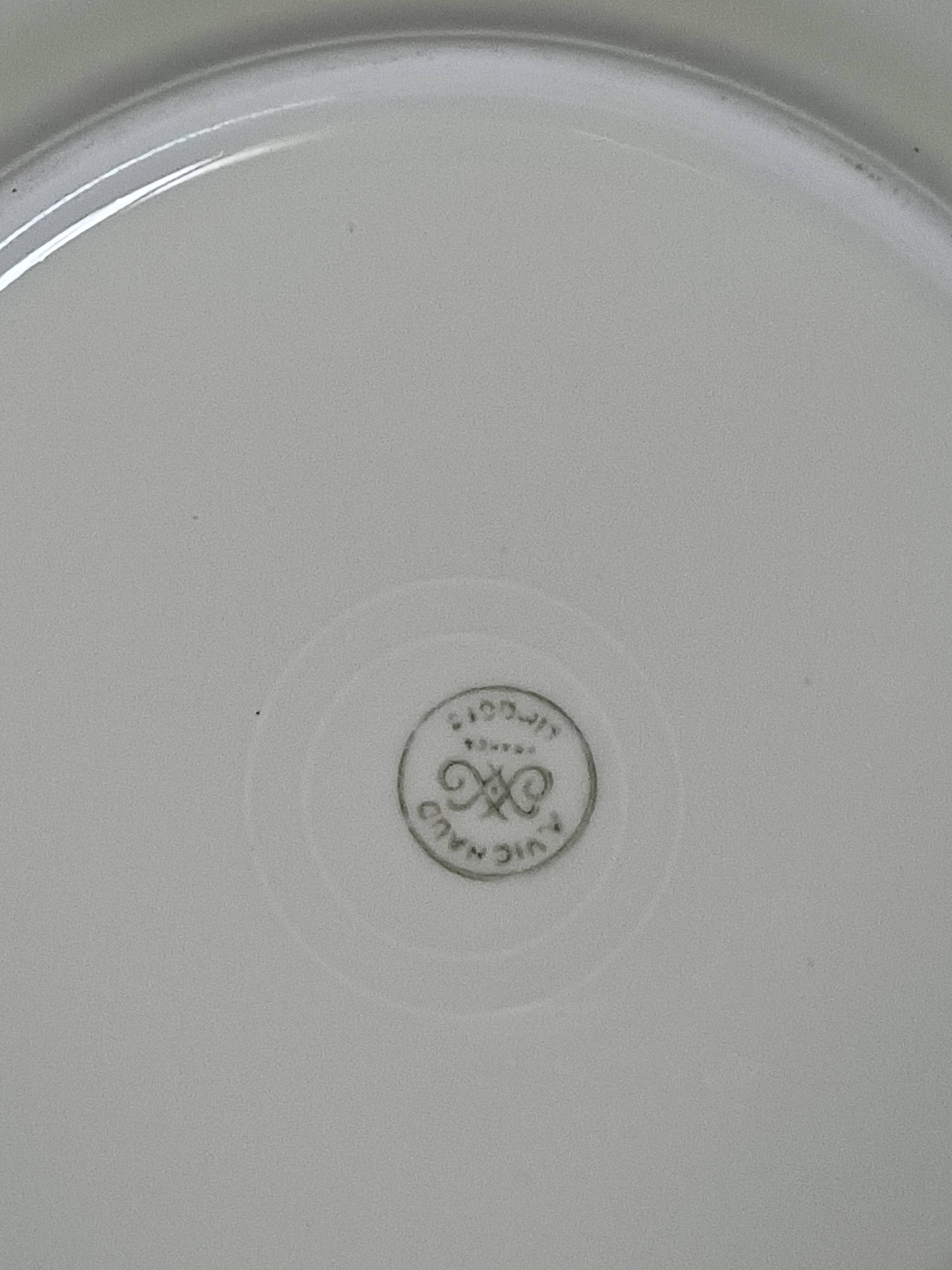 Lot of 6 vintage limoges porcelain dessert plates 1950